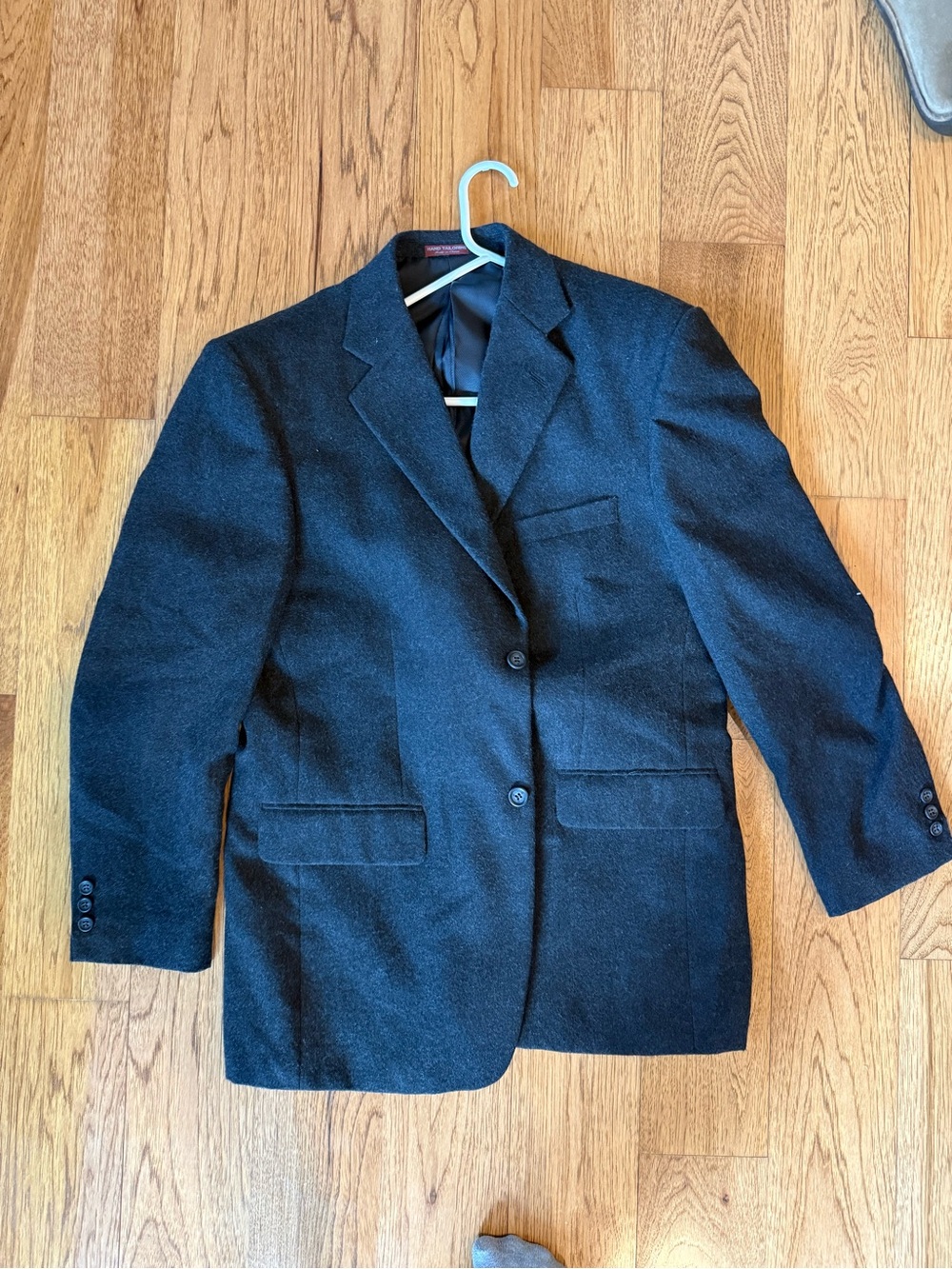 Classic Men's Dark Wool Blazer
